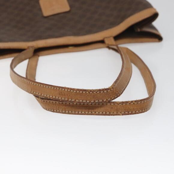 CELINE Macadam Canvas Tote Bag Pvc Brown - Picture 7 of 12